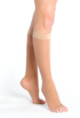 Ames Walker 41 Sheer Support Open Toe 15-20 mmHg Knee High Socks